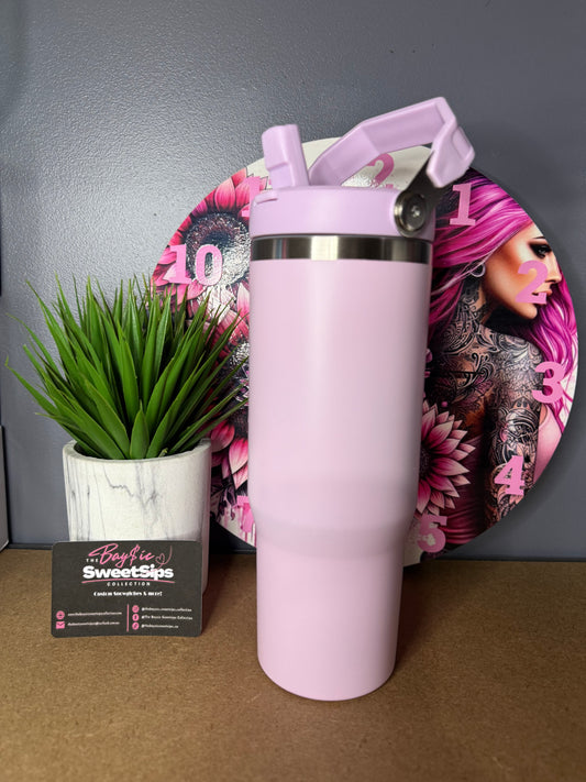 30oz Stainless Steel Tumbler with Top Handle - Full Colour